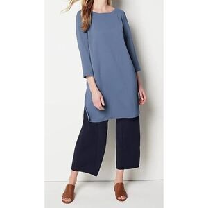NWT J. JILL Wearever Collection Moonlit Sky 3/4 Sleeve Tunic, Sz XL